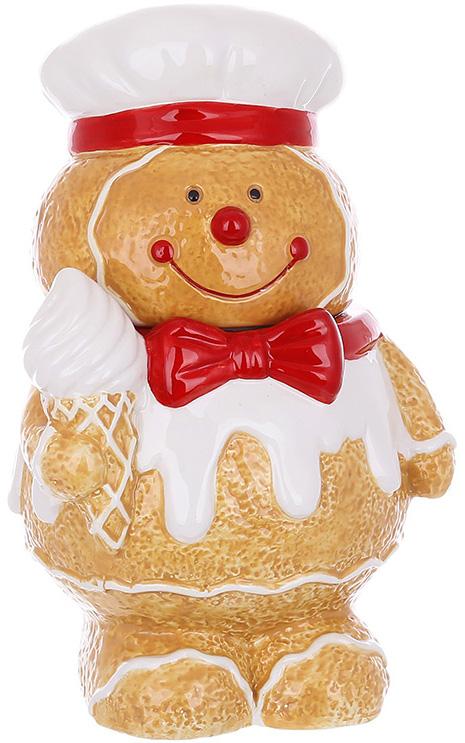 Емкость с крышкой BonaDi Gingerbread boy для сыпучих продуктов 1200 мл Разноцветный DP232349