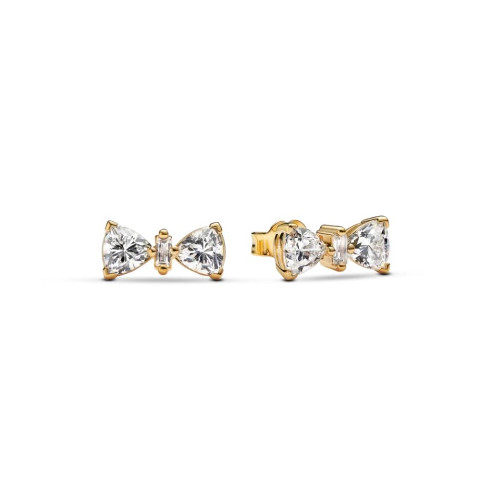 Сережки No Brand Блискучий бант 263507C01 (2542697594)