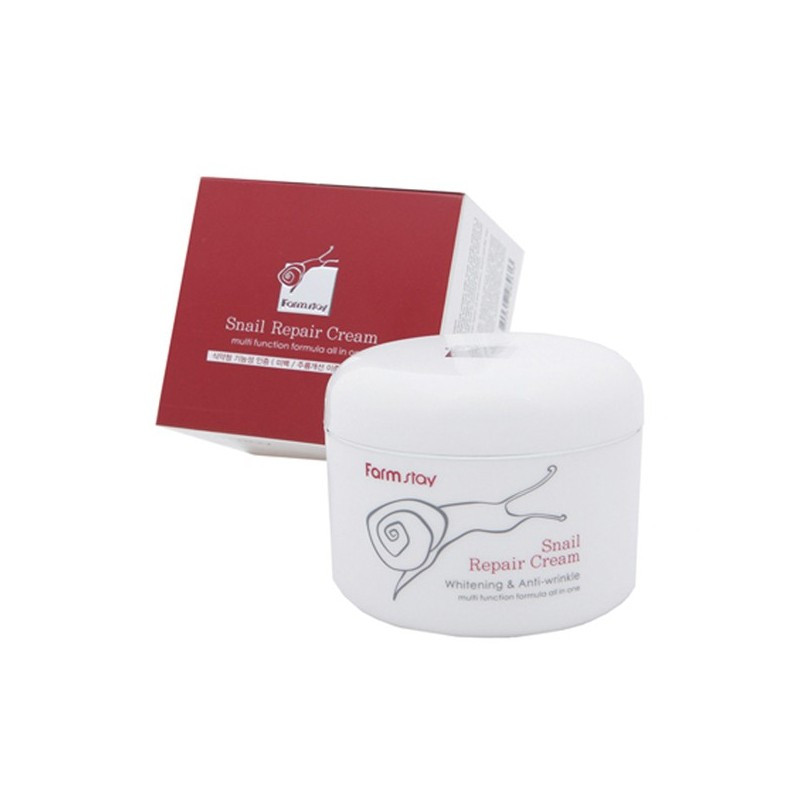 Восстанавливающий крем для лица с муцином улитки Farmstay Snail Repair Cream 100 мл (8809317284613)