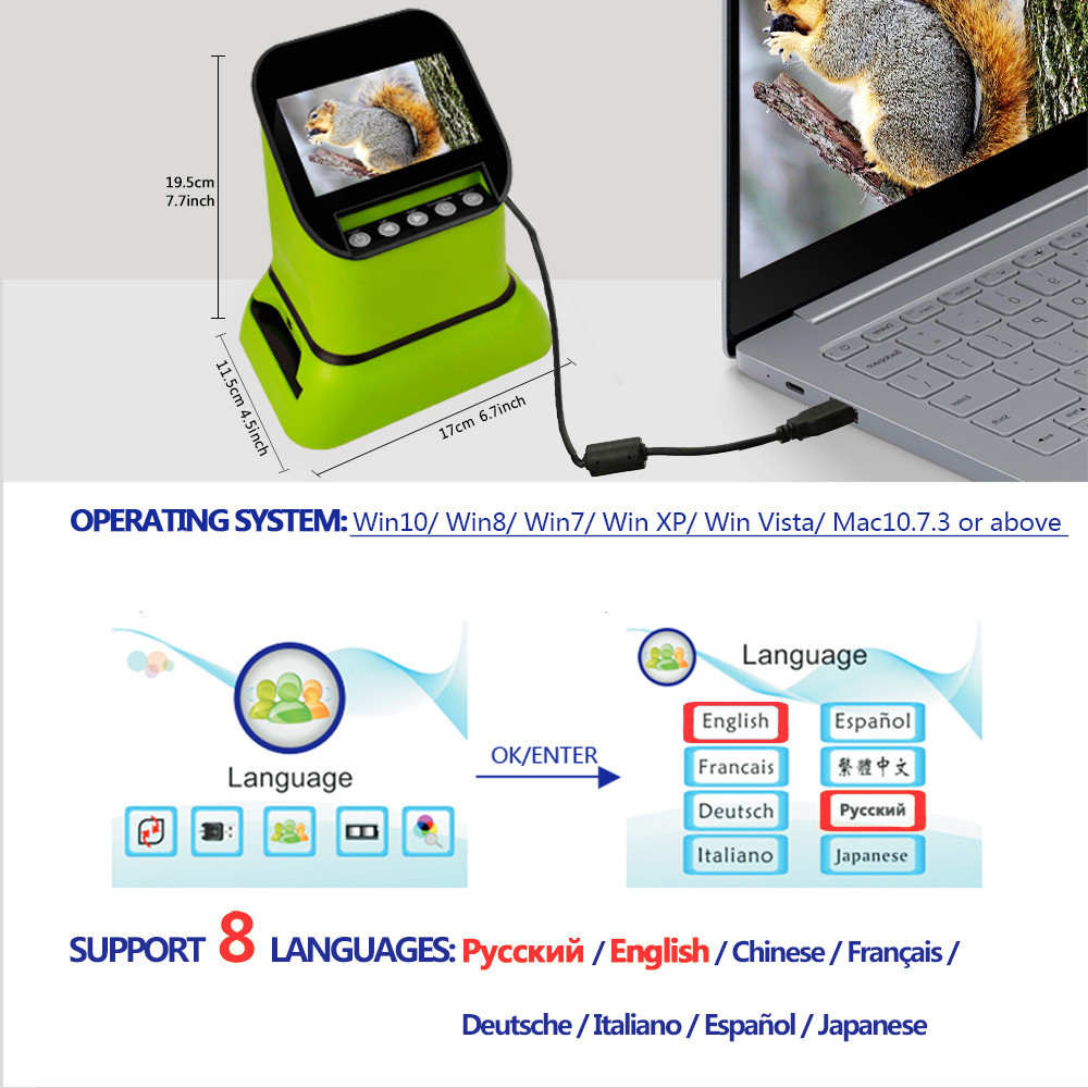 Cканер фотоплівки QPIX DIGITAL FS210 для негативів та слайдів