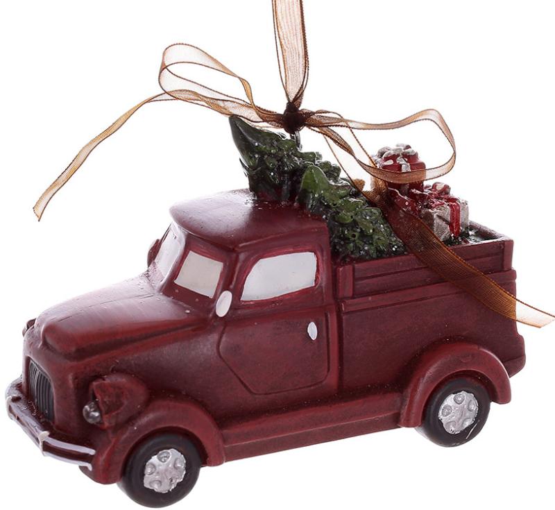 Светодиодные новогодние игрушки Christmas tree car набор 4 шт 12х5.5х7 см BonaDi Разноцветный DP232289