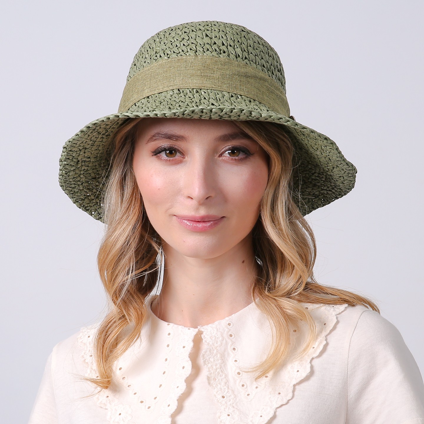 Шляпа женская LuckyLOOK Каталина 58 Хаки 734-203