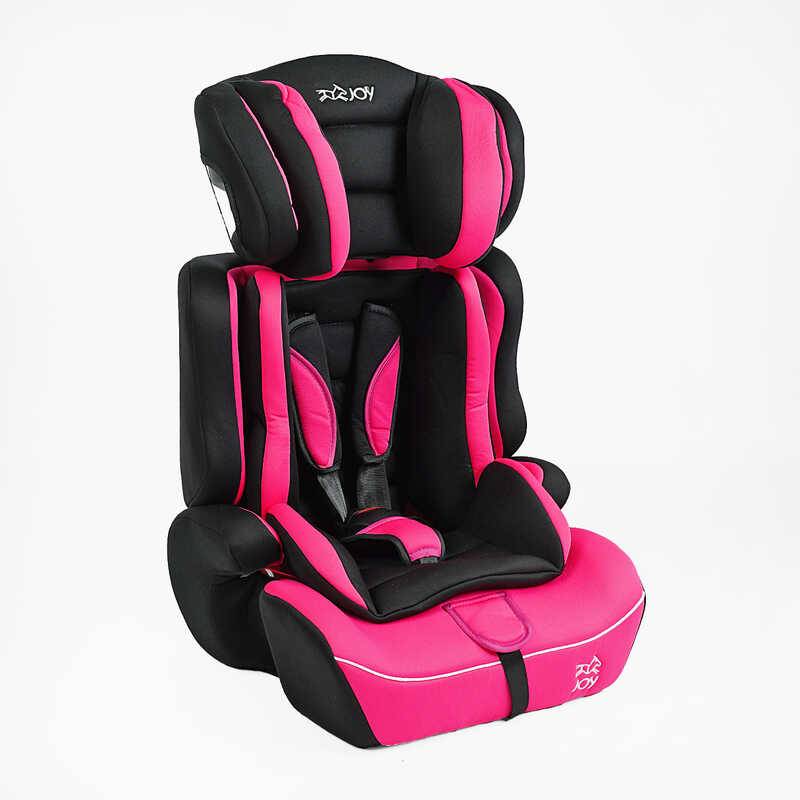 Автокресло универсальное с бустером Joy 1/2/3 9 - 36 кг Black and Pink (154939)