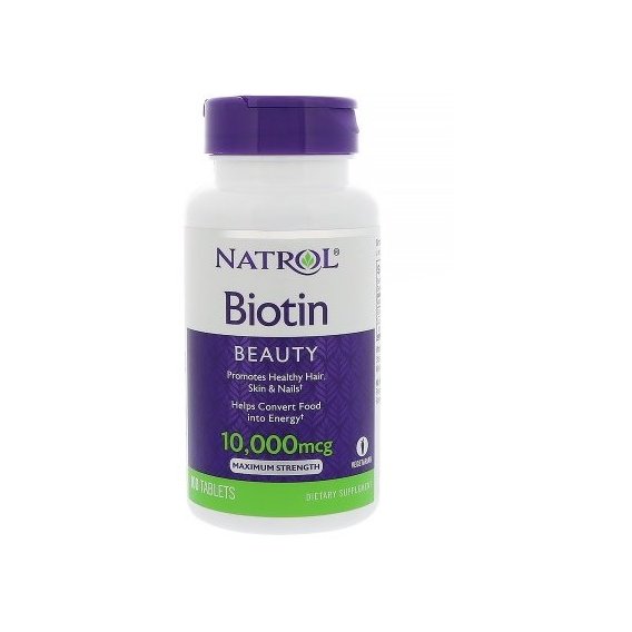 Биотин Natrol Biotin 10000 mcg 100 Tabs