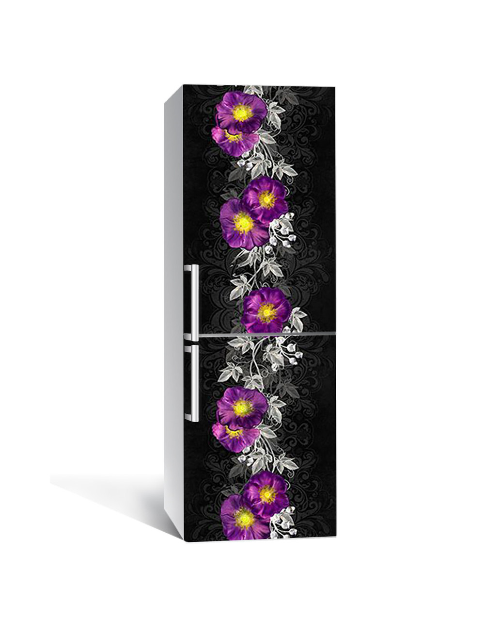 Наклейка на холодильник Zatarga «Квіткова доріжка» 650х2000 мм вінілова 3Д наклейка декор на кухню