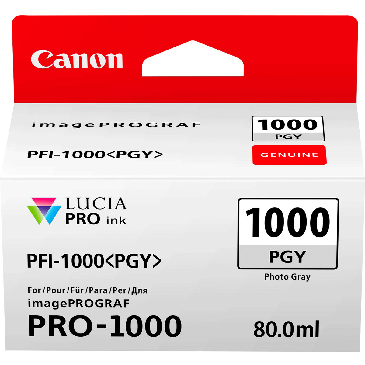 Картридж Canon PFI-1000 PGY Photo Grey (6623563)