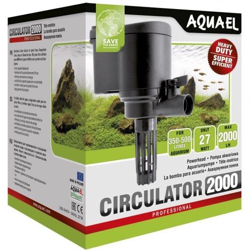 Внутренний фильтр Aquael Circulator насос 2000 л/ч на 350-500 л Черный (109184)
