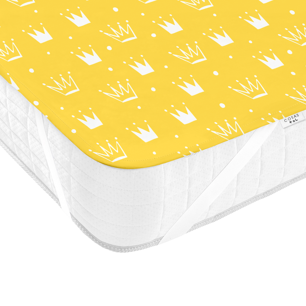 Непромокаючий наматрацник 70х120 см YELLOW CROWN COSAS жовтий