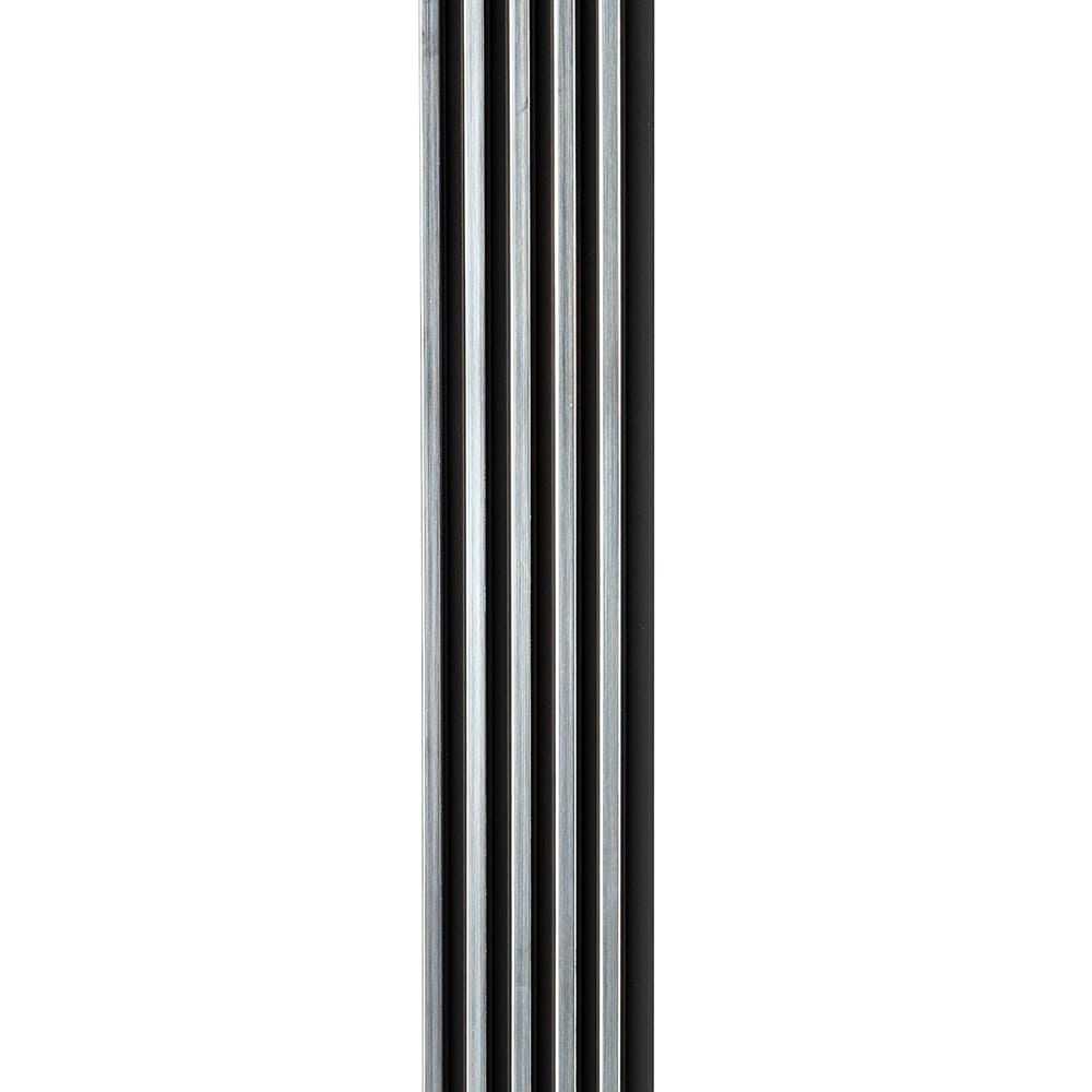 Декоративная стеновая рейка Sticker Wall PS 2900x120x12 мм Бело-черный (SW-00002133)