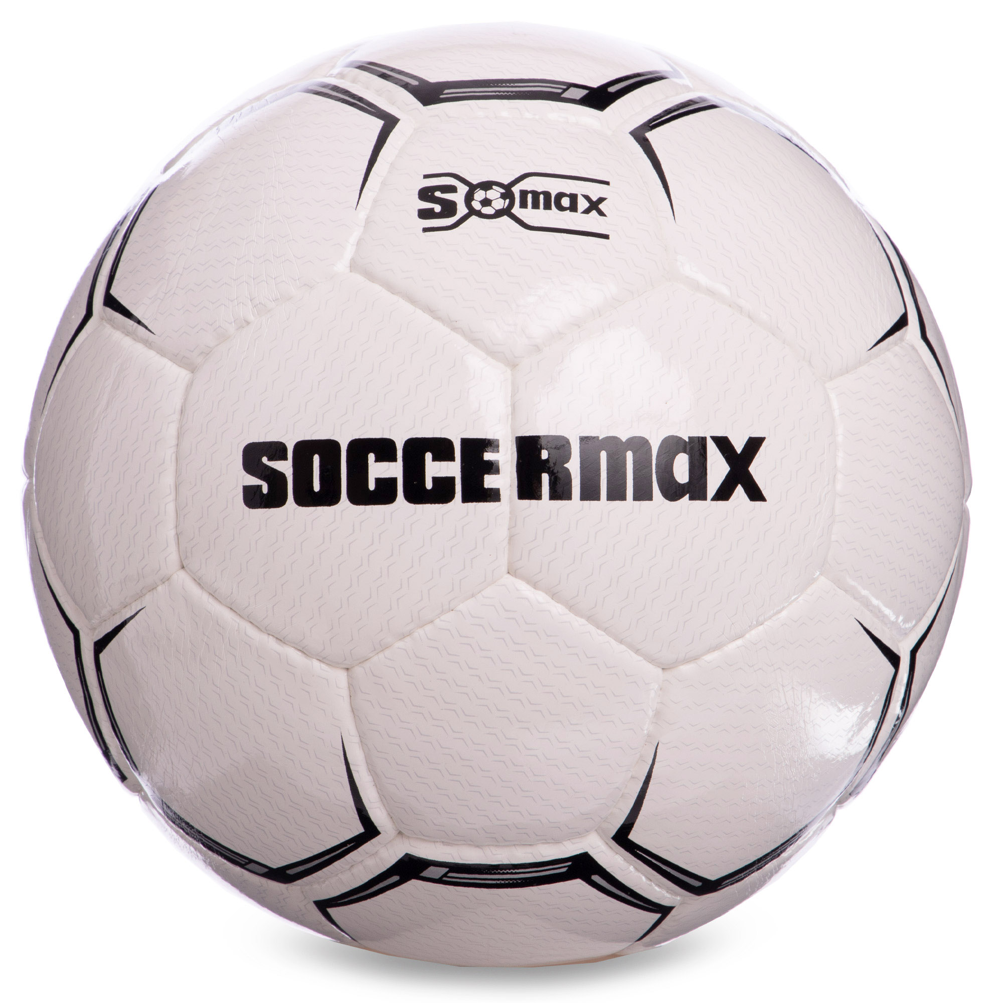 М'яч футбольний SOCCERMAX FIFA FB-0001 №5 Білий-Чорний