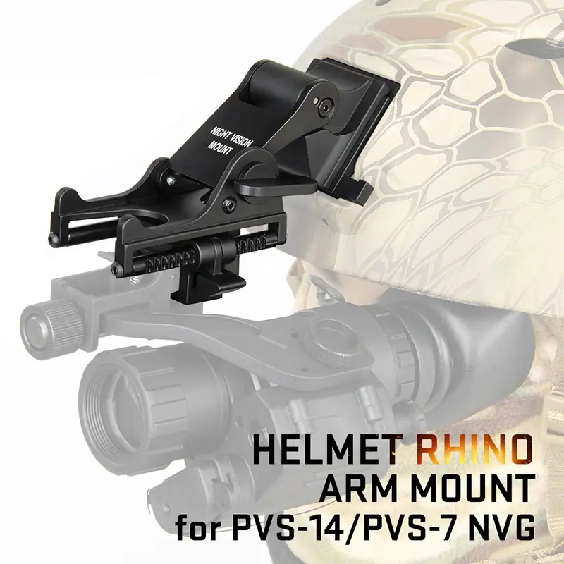 Крепление на шлем для ПНВ Rhino mount с разъемом NVG для PVS-7/PVS-14 Черный (2045853944)