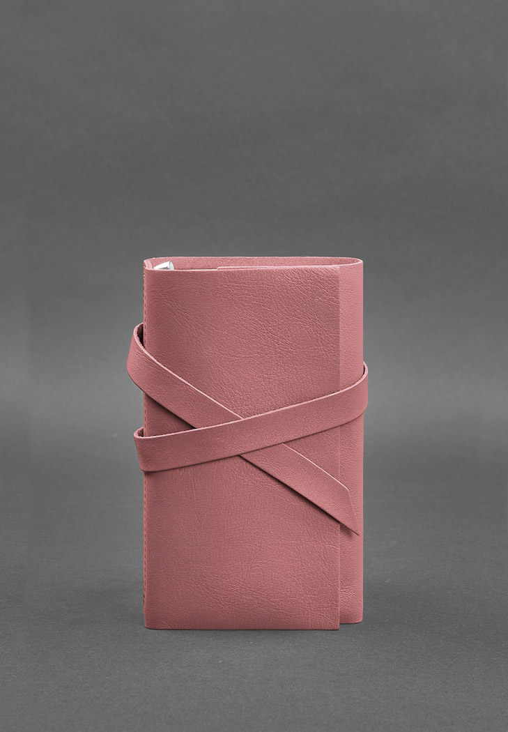 Женский кожаный блокнот (Софт-бук) 1.0 Розовый BlankNote