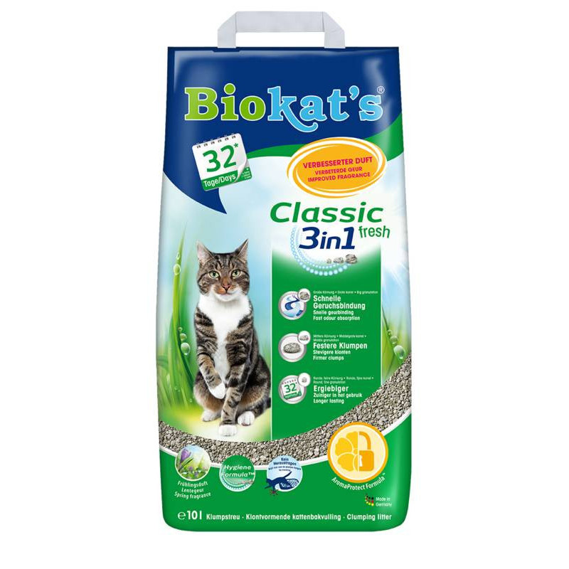 Наповнювач бентонітовий Biokats Fresh (3in1) 10 літрів
