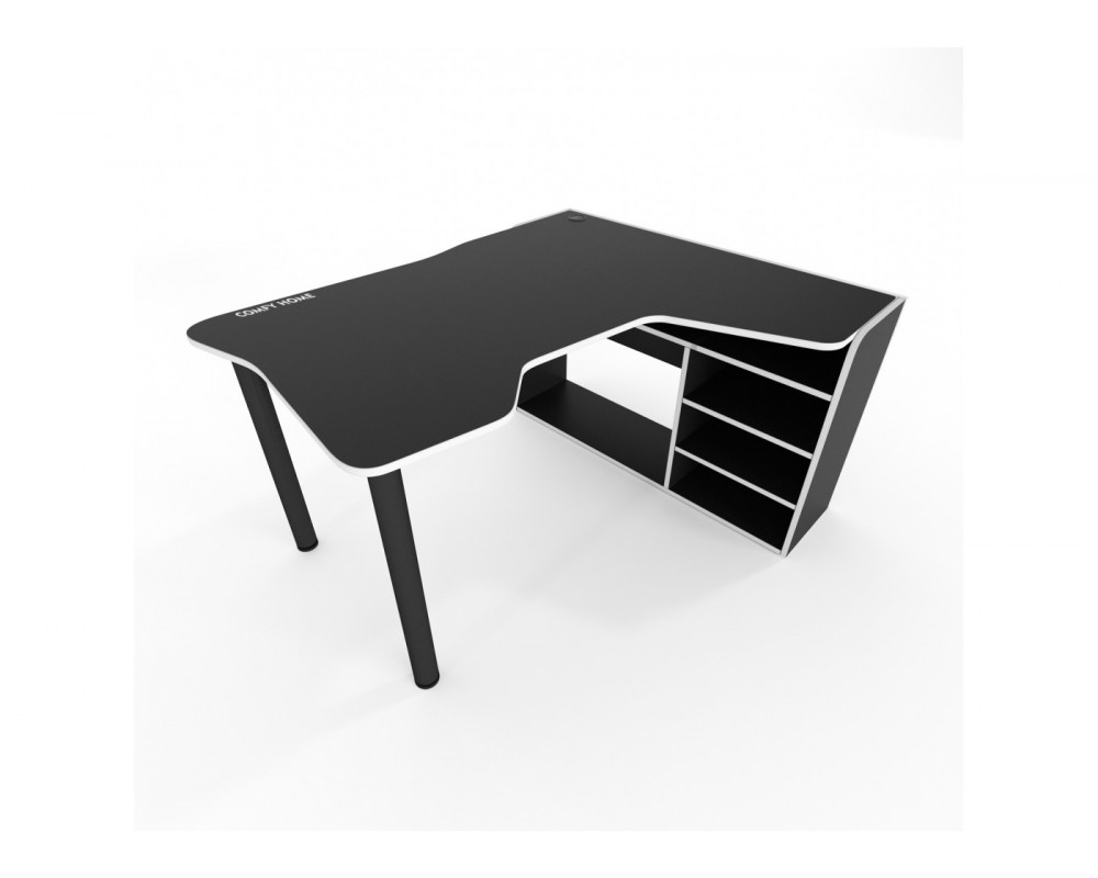 Геймерский игровой стол Comfy Home Kano черный+белый