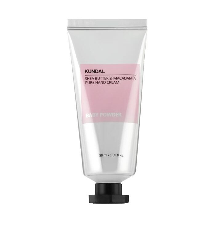 Крем для рук Shea Butter  Macadamia Pure Hand Cream Baby Powder Kundal 50 мл