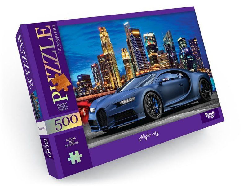 Пазлы 500 элементов Danko Toys C500-13-01-12 Ночной город