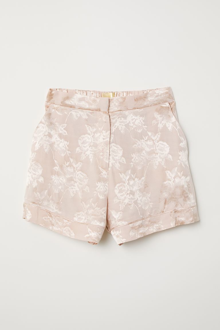 Шорты женские H&M 6527948 34 Пудровый (2030000229291)