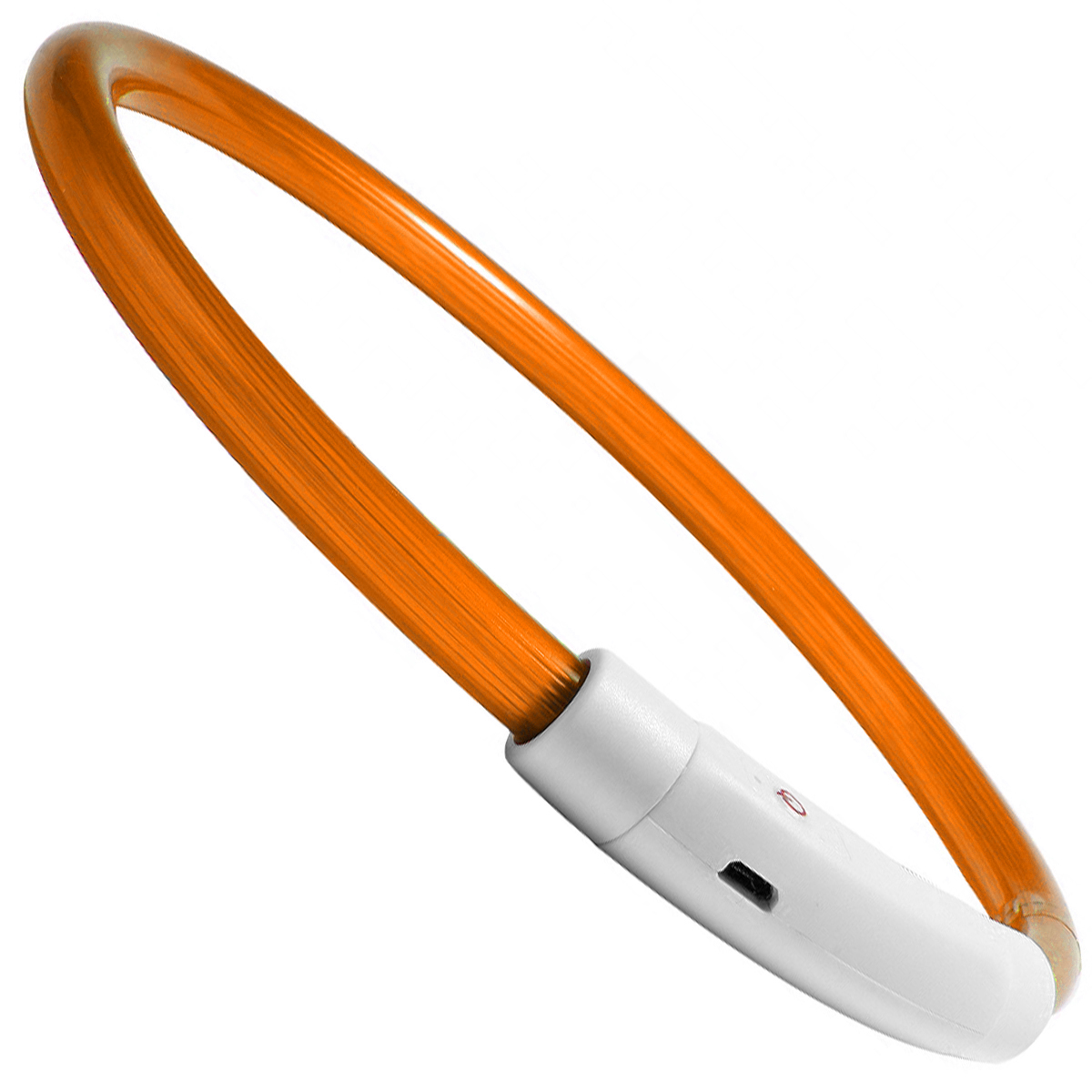 Светодиодный светящийся ошейник с LED подсветкой iPets LC-01 L Оранжевый