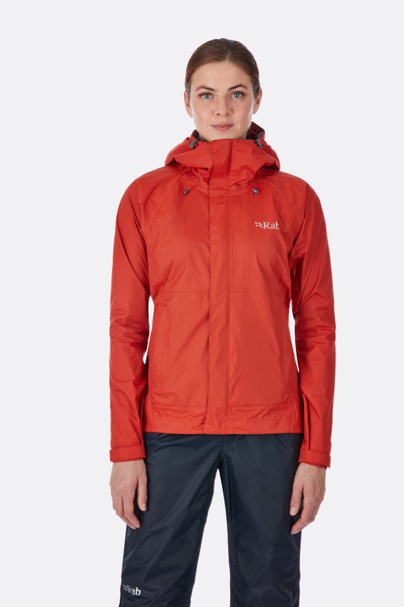 Куртка Rab Downpour Jacket wmns 10 Оранжевый
