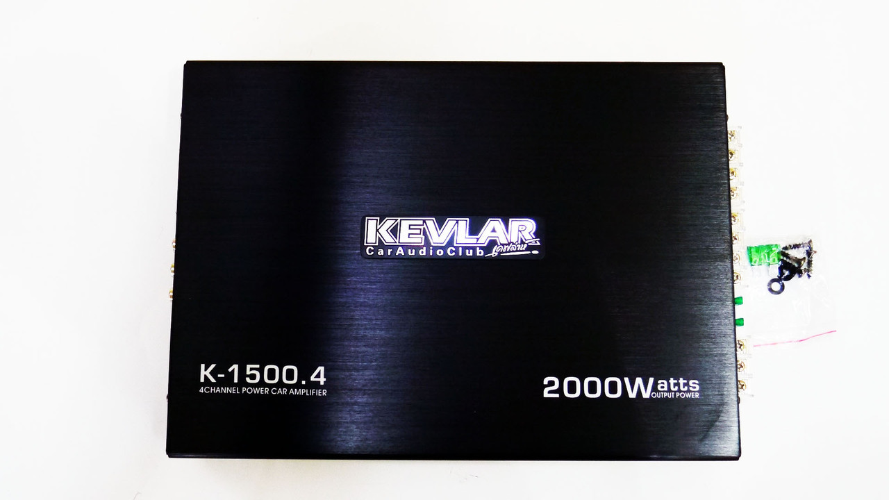Підсилювач звуку автомобільний Kevlar K-1500.4 2000 Вт 4-х канальний Чорний (642683338)