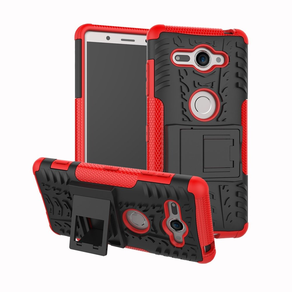 Чехол Armor Case для Sony Xperia XZ2 Compact Красный (hub_vjZL62534)