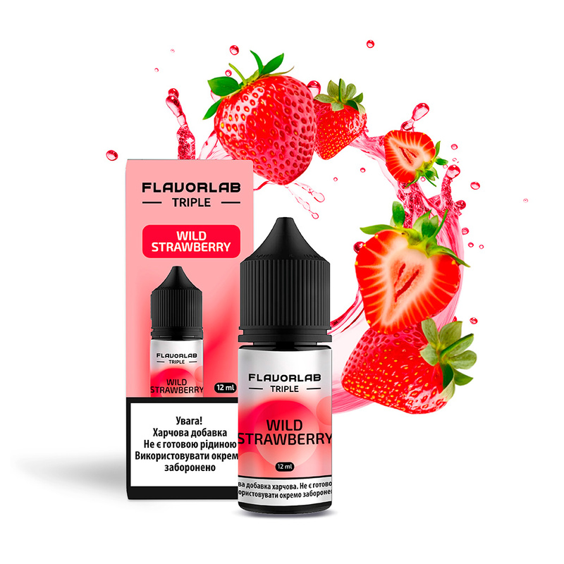 Набор компонентов для самозамеса солевой жидкости Flavorlab Triple 30 мл 0-65 мг Земляника (17534-hbr)
