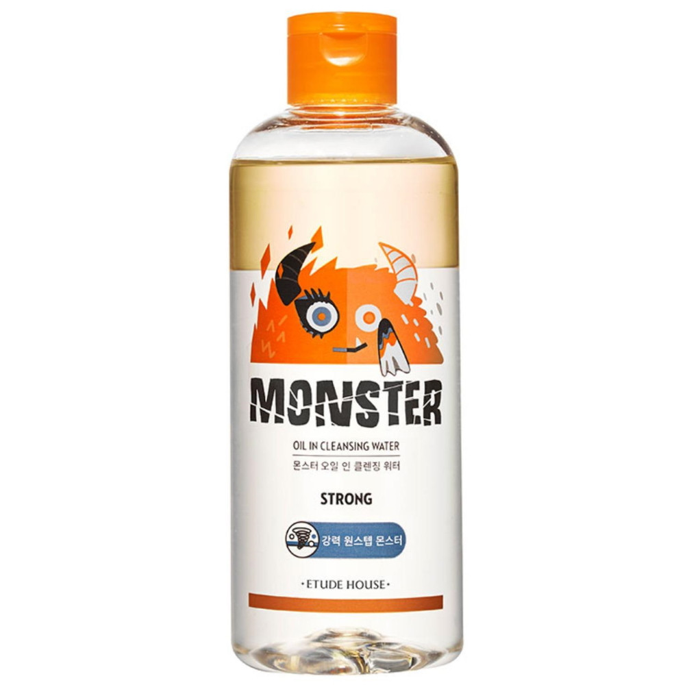 Мицеллярная вода для снятия стойкого макияжа Etude House Monster Oil In Micellar Cleansing Water 300 мл (8809140507897)
