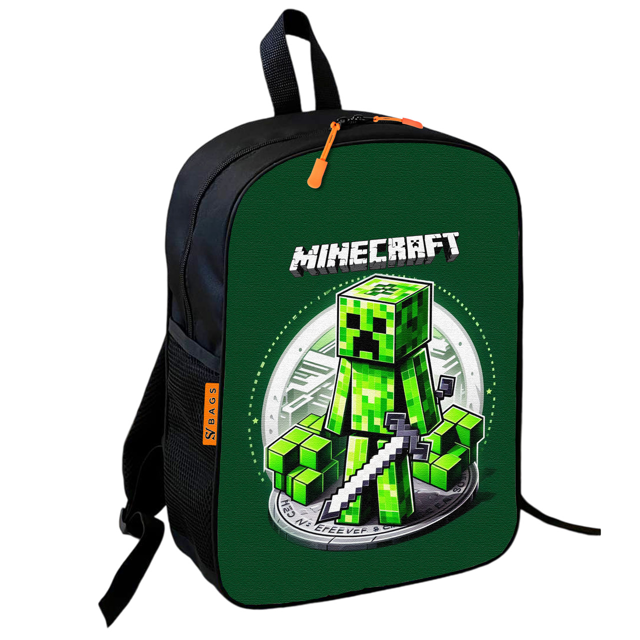 Дитячий шкільний рюкзак Minecraft Кріпер 36х27х13 см — арт. 2386323484