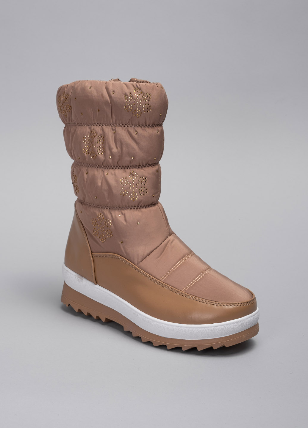 Дутыши женские 342443 р.42 (25,5) Fashion Бежевый
