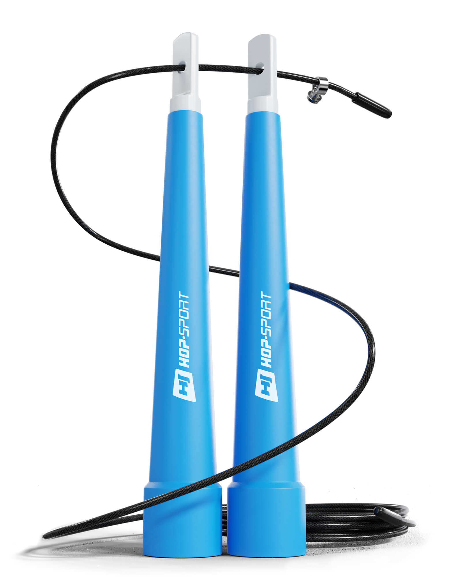 Скакалка Hop-Sport Crossfit із пластиковими ручками HS-P010JR блакитна