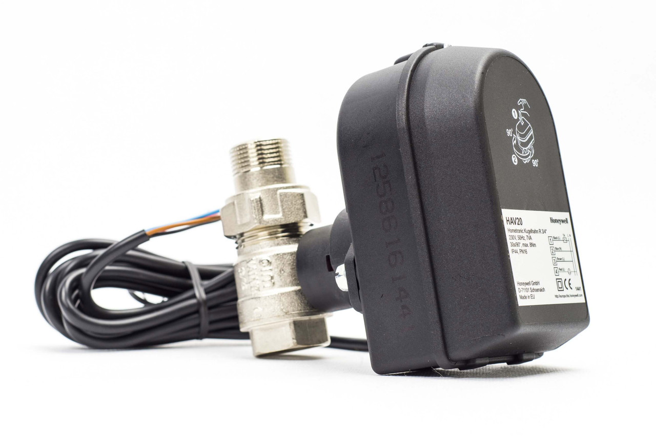 Кран шаровый с электроприводом Honeywell Resideo SPDT 220В ДУ 20 3/4" (HAV20)