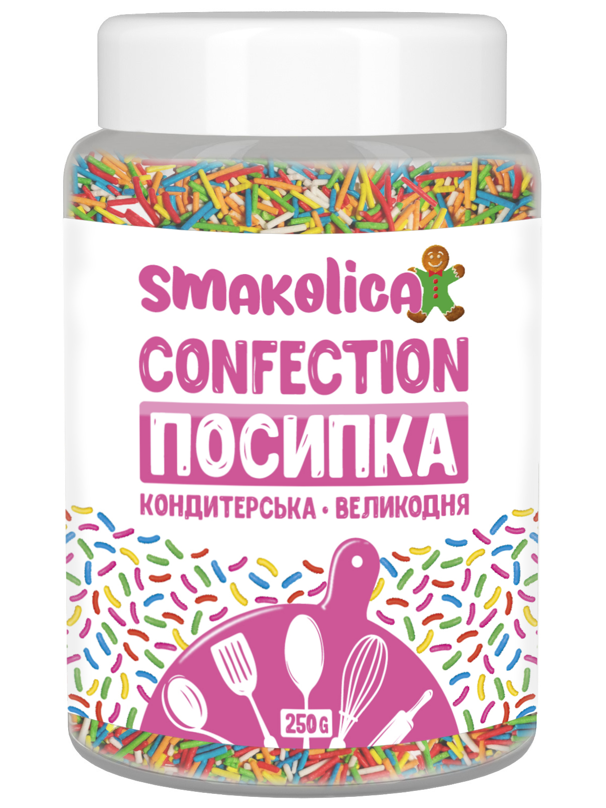 Посипка кондитерська Smakoliсa "Палички" 250г