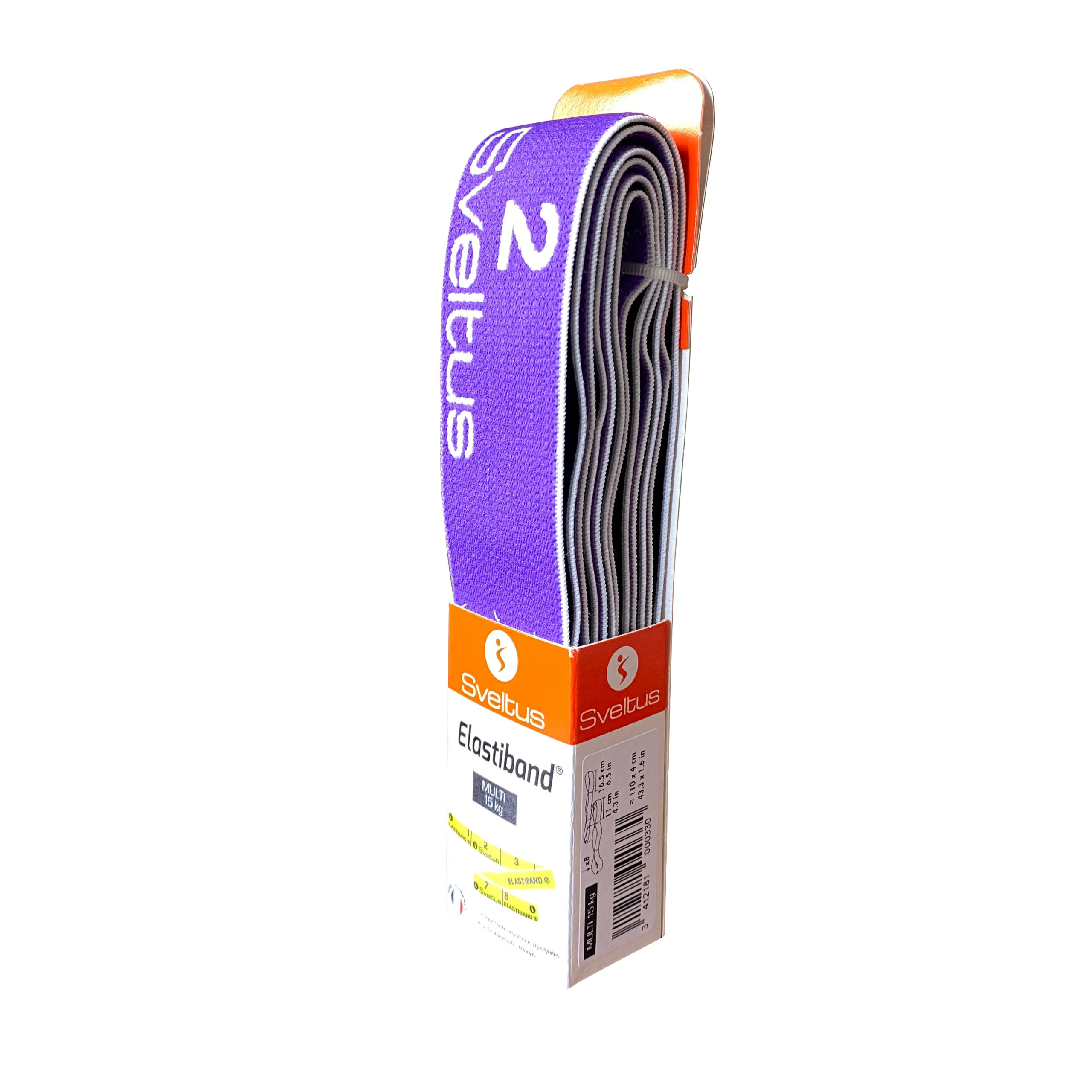 Эспандер для фитнеса Sveltus Multi Elastiband Фиолетовый 15 кг QR код (SLTS-0033)
