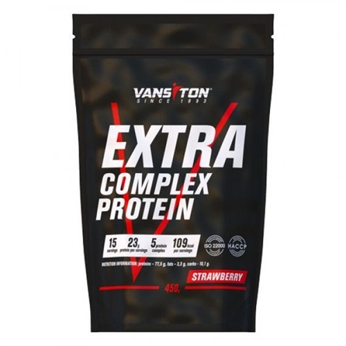 Протеин Vansiton Extra Complex Protein 450 g /15 servings/ Strawberry