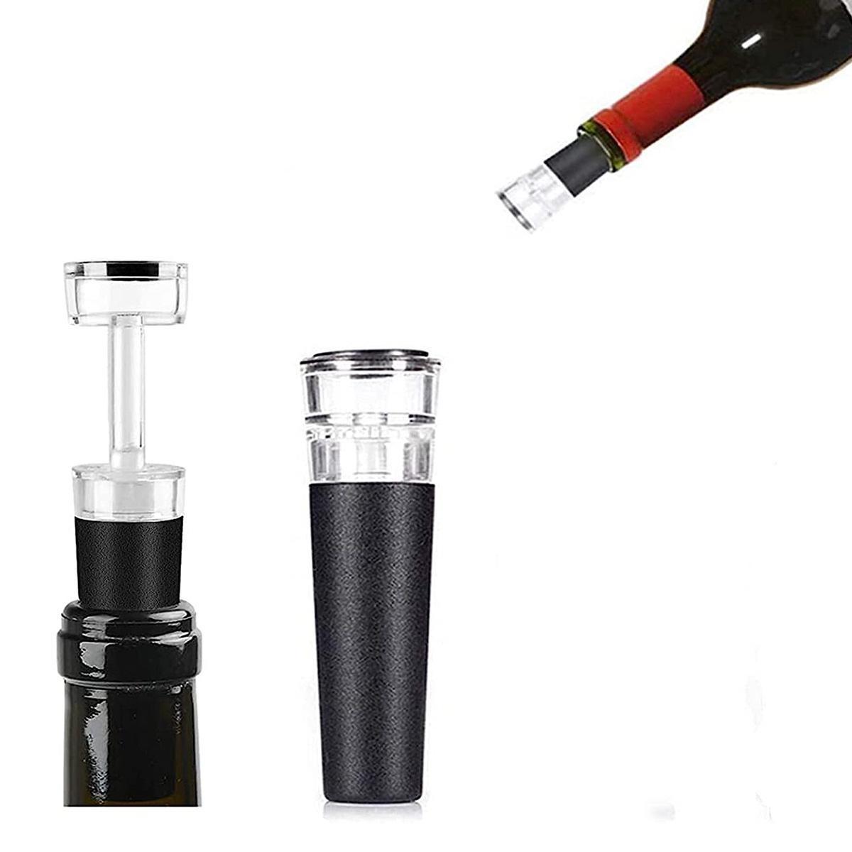 Пробка многоразовая для вина Cork 1 шт 2.5 х 1.5 х 8.5 см Black (H051392)