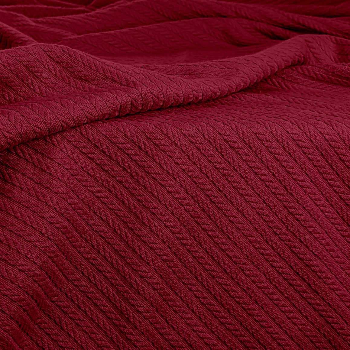 Покривало 75x95 Ruby Knitted Braid COSAS бордо