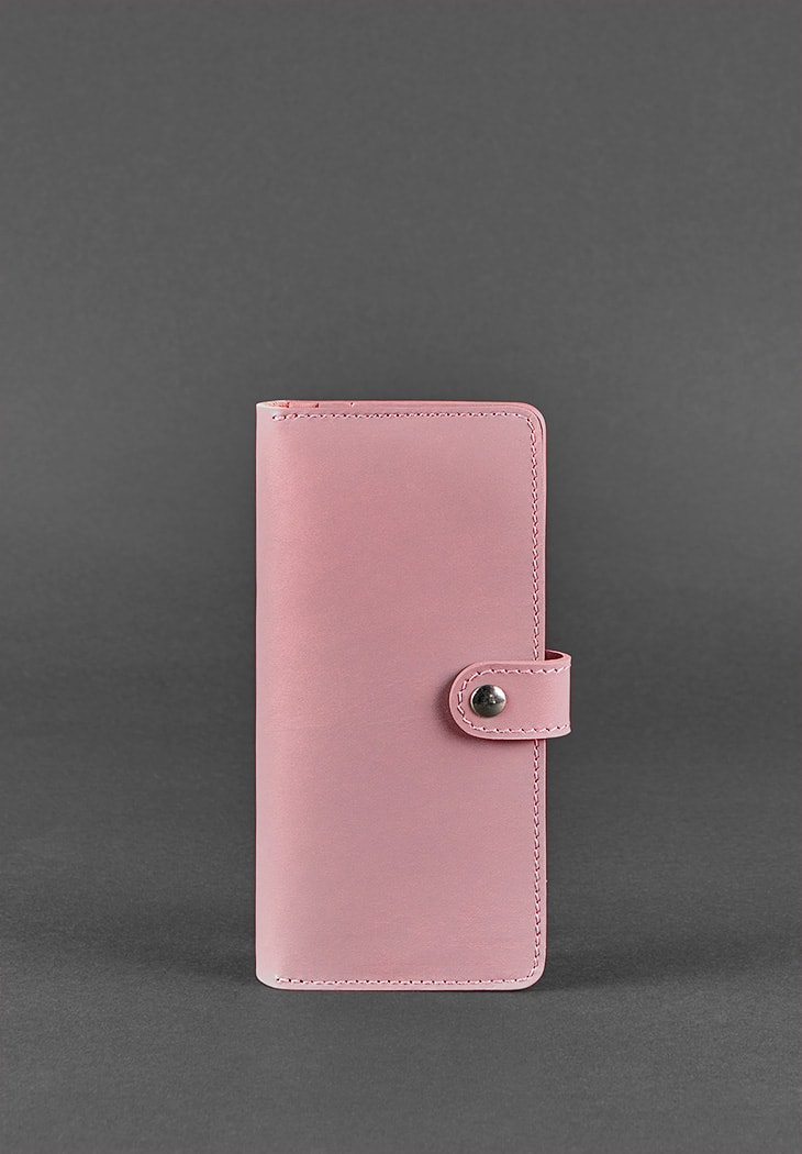 Кожаное женское портмоне 7.0 Розовое BlankNote