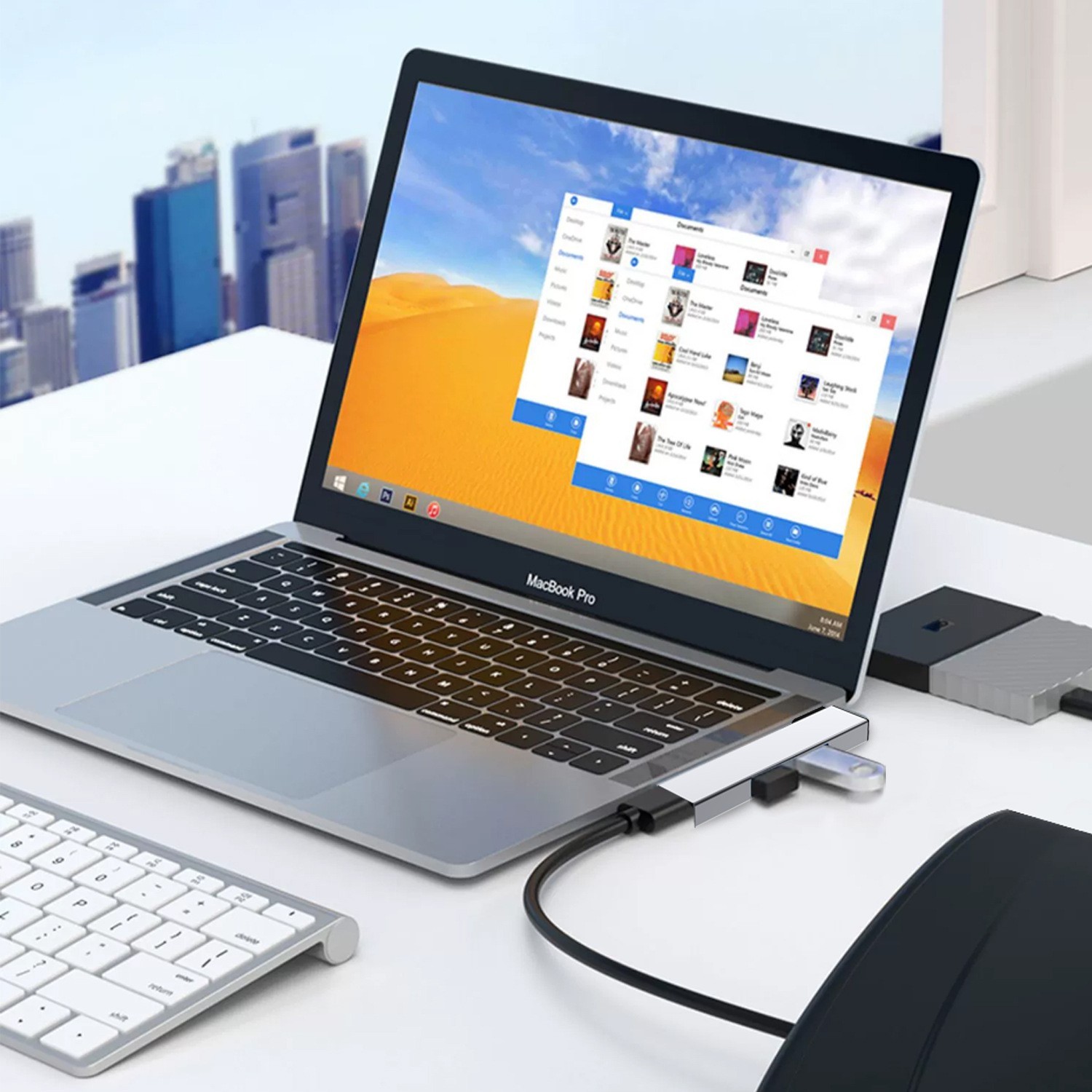 Адаптер Переходник GT USB на USB 3.0 Bodasan Gray (W050728)