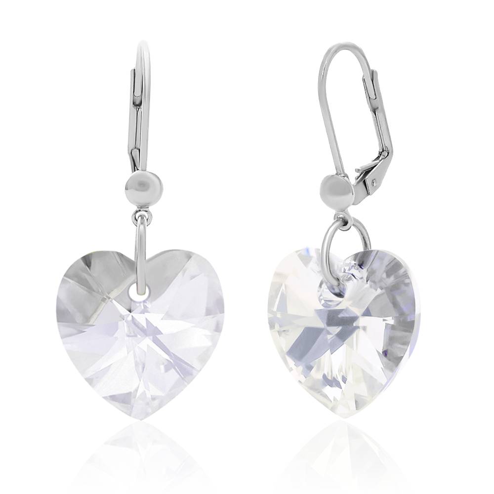 Сережки KOBI Heart зі Swarovski 18 мм (7440-9241-06)