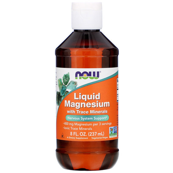 Микроэлемент Магний NOW Foods Liquid Magnesium with Trace Minerals, 8 fl oz 237 ml NF1288