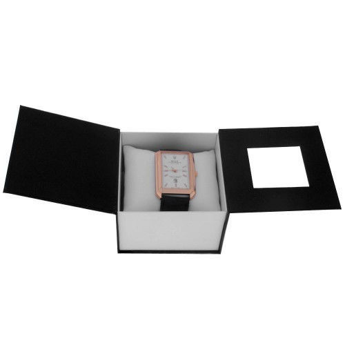 Подарункова коробка для годинника BoX Чорно-біла (IBW028BO)