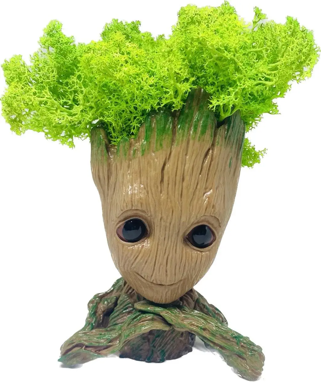 Кашпо горшочек со стабилизированным мхом FMA Groot G3 14х9,5х7 см Бежевый (2417741878)