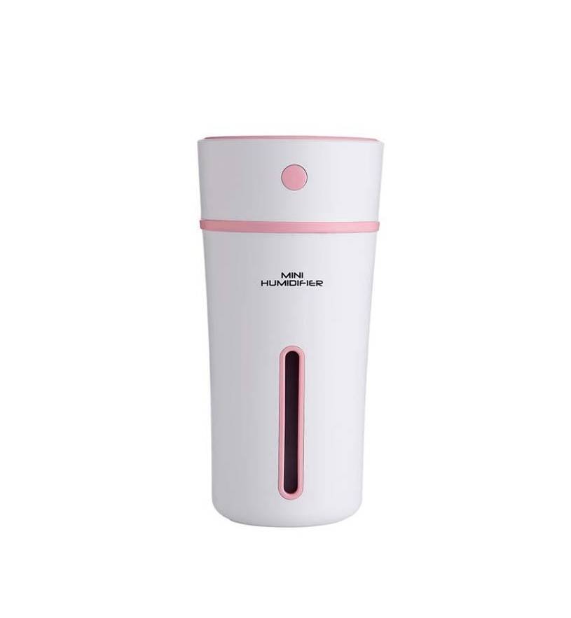 Ультразвуковой мини увлажнитель воздуха Mini humidifier Белый с розовым (15668P)