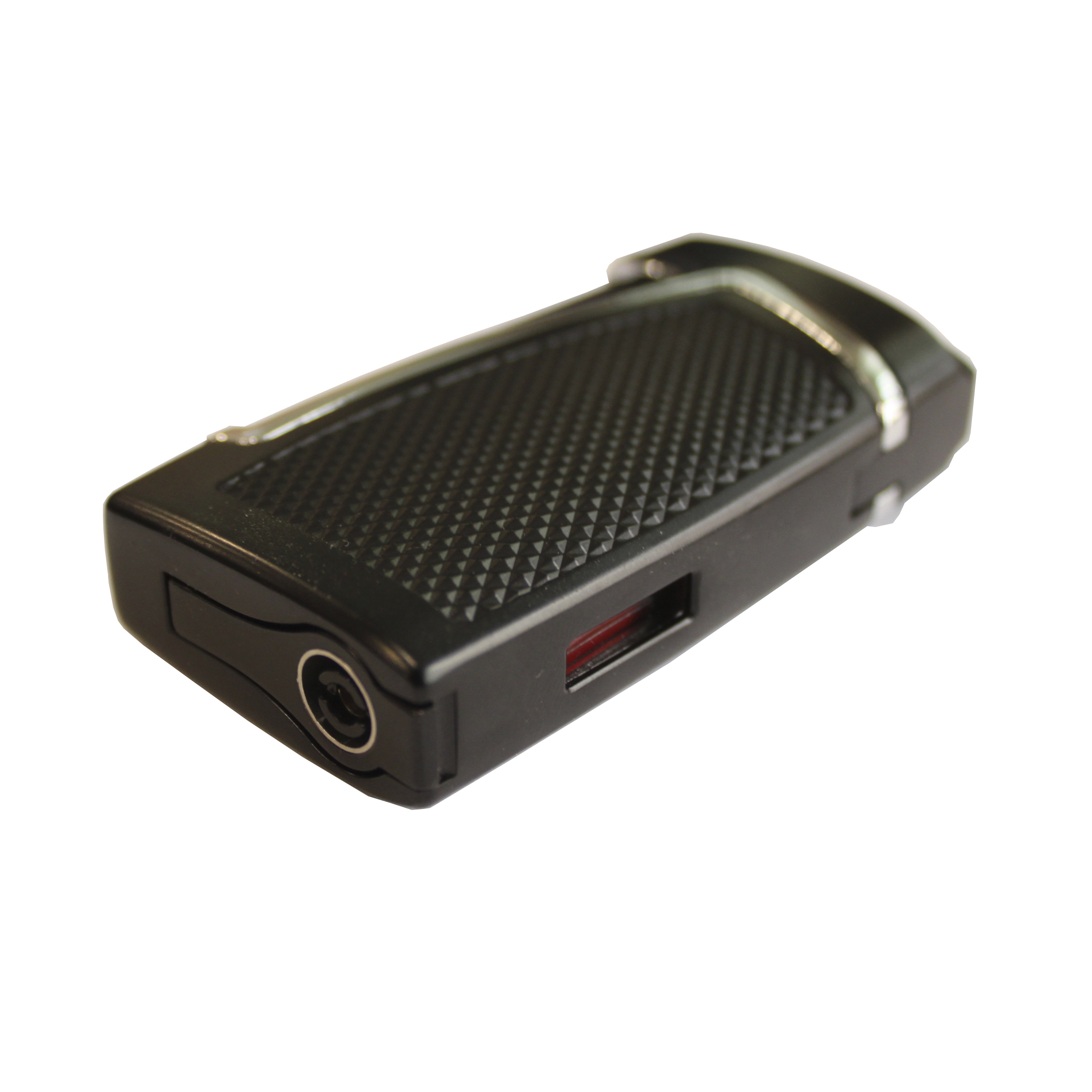 Зажигалка газовая двойное турбо Silver Match Bowroad DBL Blueflame Lighter Черная с серебристым (40674273BLSL)