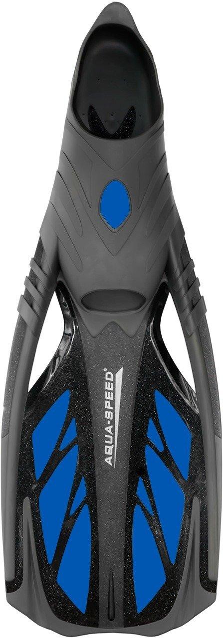 Ласты Aqua Speed Inox 5116 (553-11) 44/45 (28-29 см) Сине-черно-серые (5908217651167)
