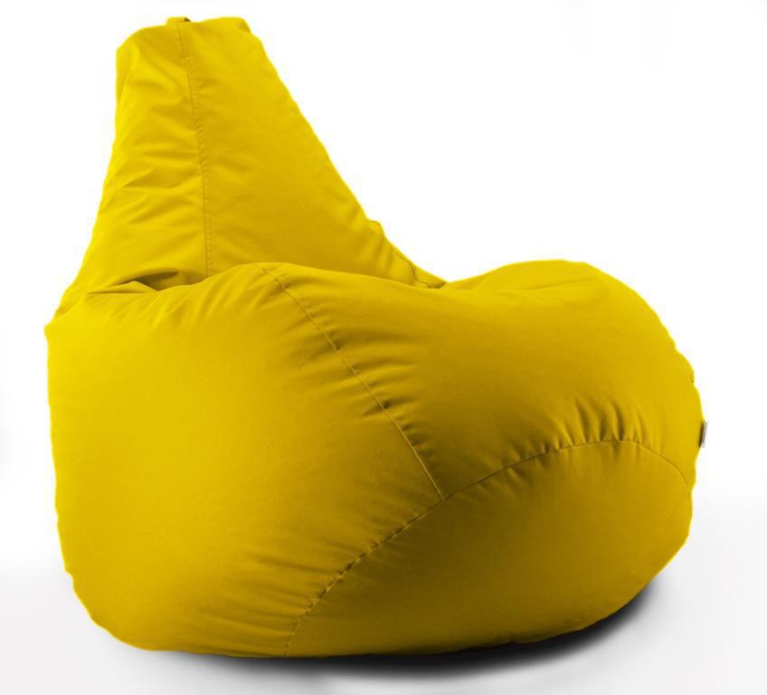Крісло мішок груша Beans Bag Оксфорд Стронг 90 х 130 см Жовтий (hub_p9cv0e)