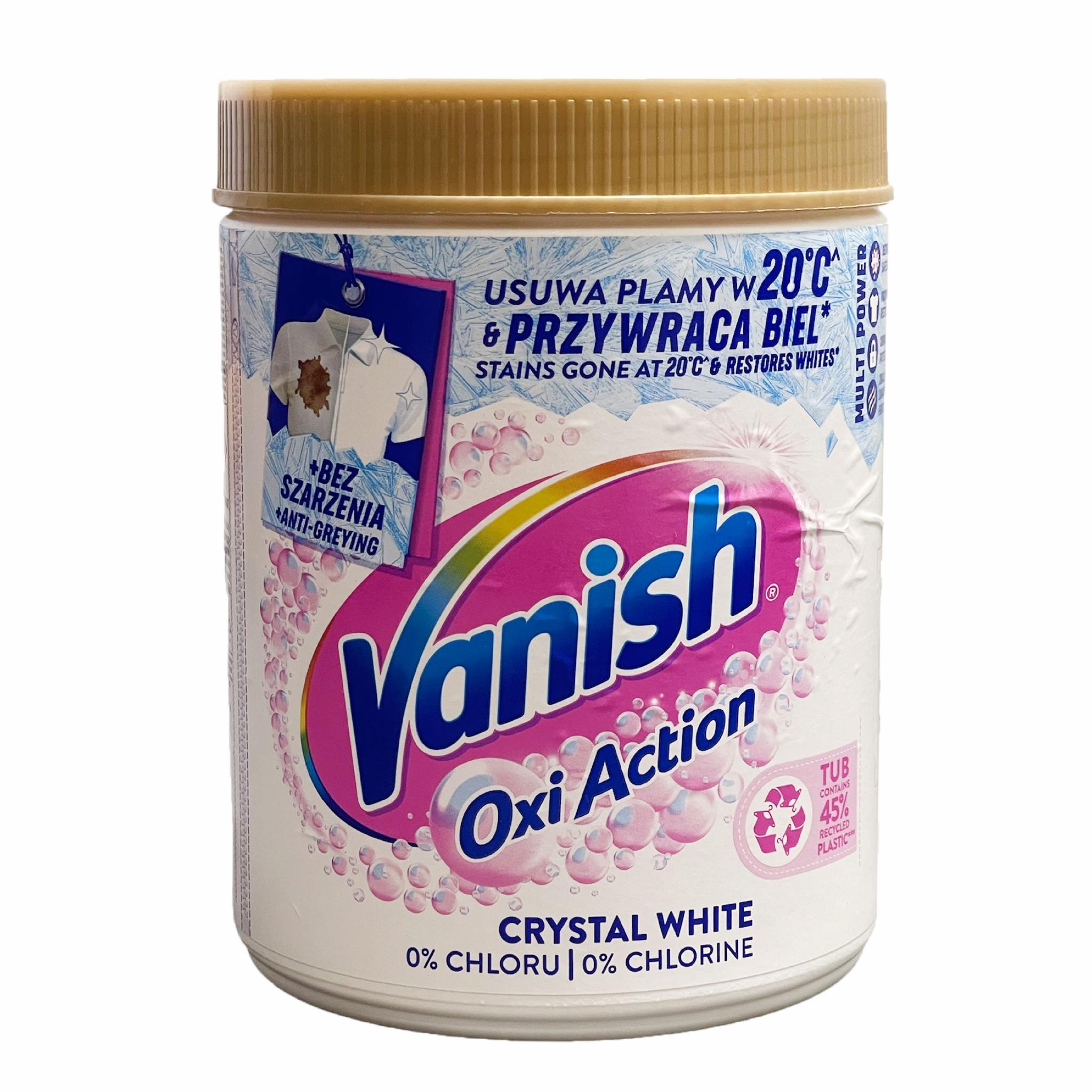 Пятновыводитель Vanish Oxi Action для белых тканей 970 г