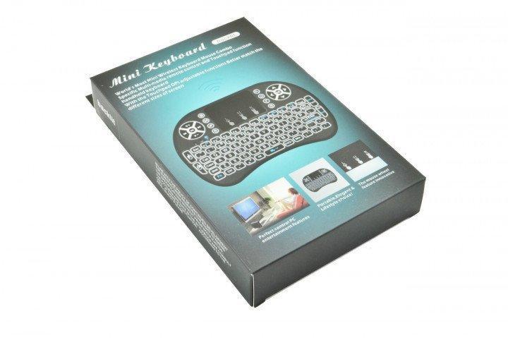 Бездротова міні-клавіатура пульт для ТБ Інтерфейс Mini Keyboard UKB 500 Чорна (pc001-hbr)