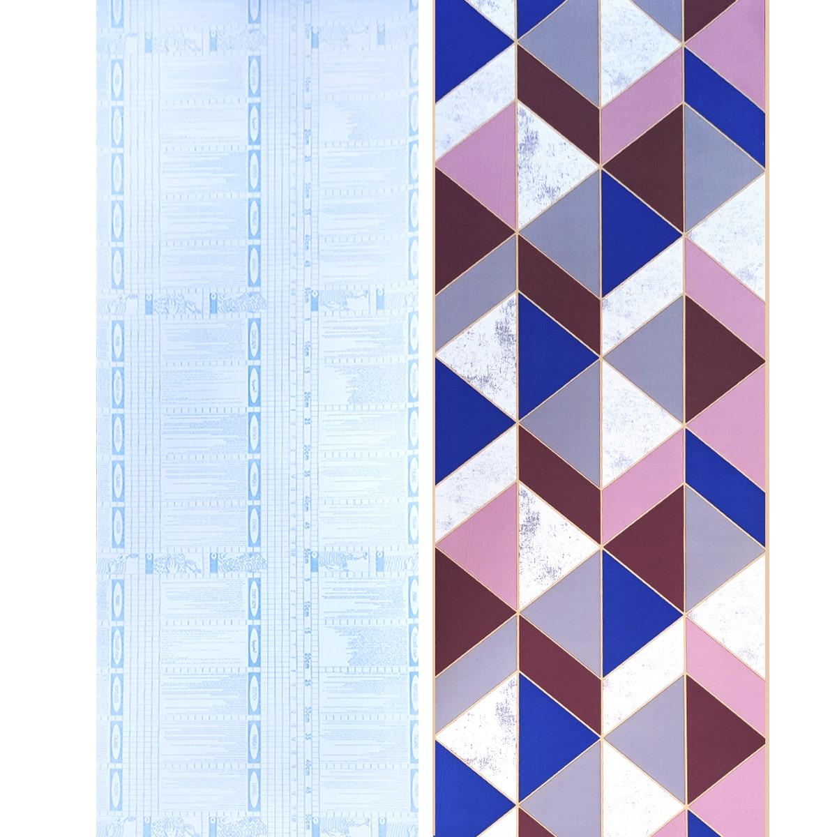 Самоклеюча плівка Sticker Wall SW-00001225 Рожеві трикутники 0,45х10м