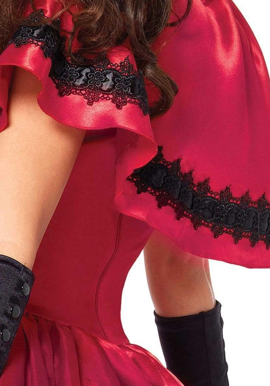 Костюм красной шапочки Leg Avenue Gothic Red Riding Hood M платье и накидка SO9123 Multicolor